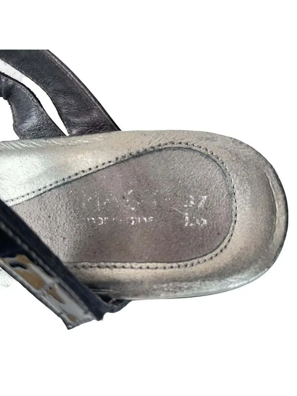 Naot black silver